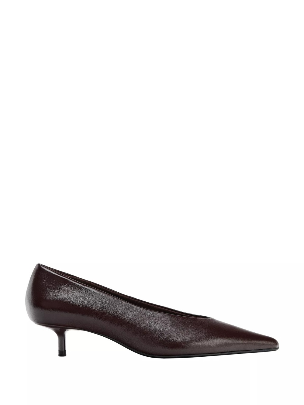 ZARA Pointed Toe Kitten Heel Pumps in Black